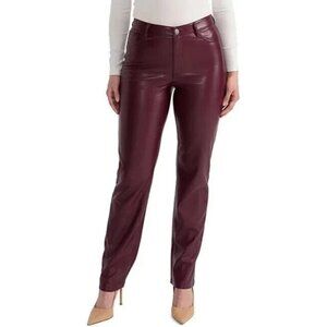 NWT Joie Limited Edition Faux Leather Straight Pants Size 8